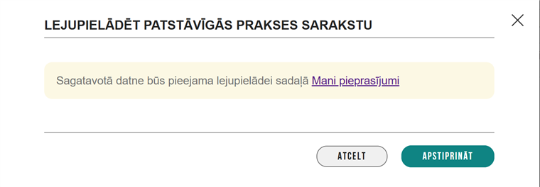 Attēls. Informācija par lejupielādei nodotās datnes pieejamību.