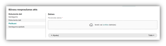 Attēls. Ģeodēzijas dokumenta datnes pievienošanas solis.