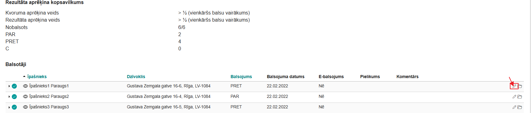 Attēls. Atvērt balsojuma rezultātus.