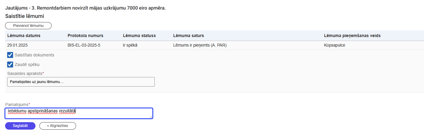 Attēls. Sasaistes apraksts.